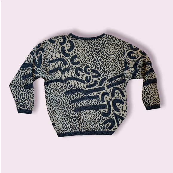 Vintage 19th Avenue Animal Print Sweater - Picture 2 of 3